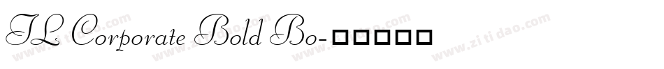 TL Corporate Bold Bo字体转换